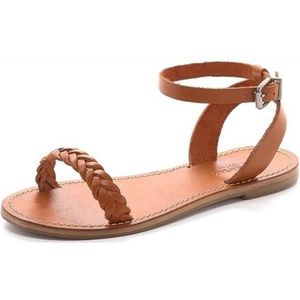 Madewell Brown Leather Ankle Strap Sandals